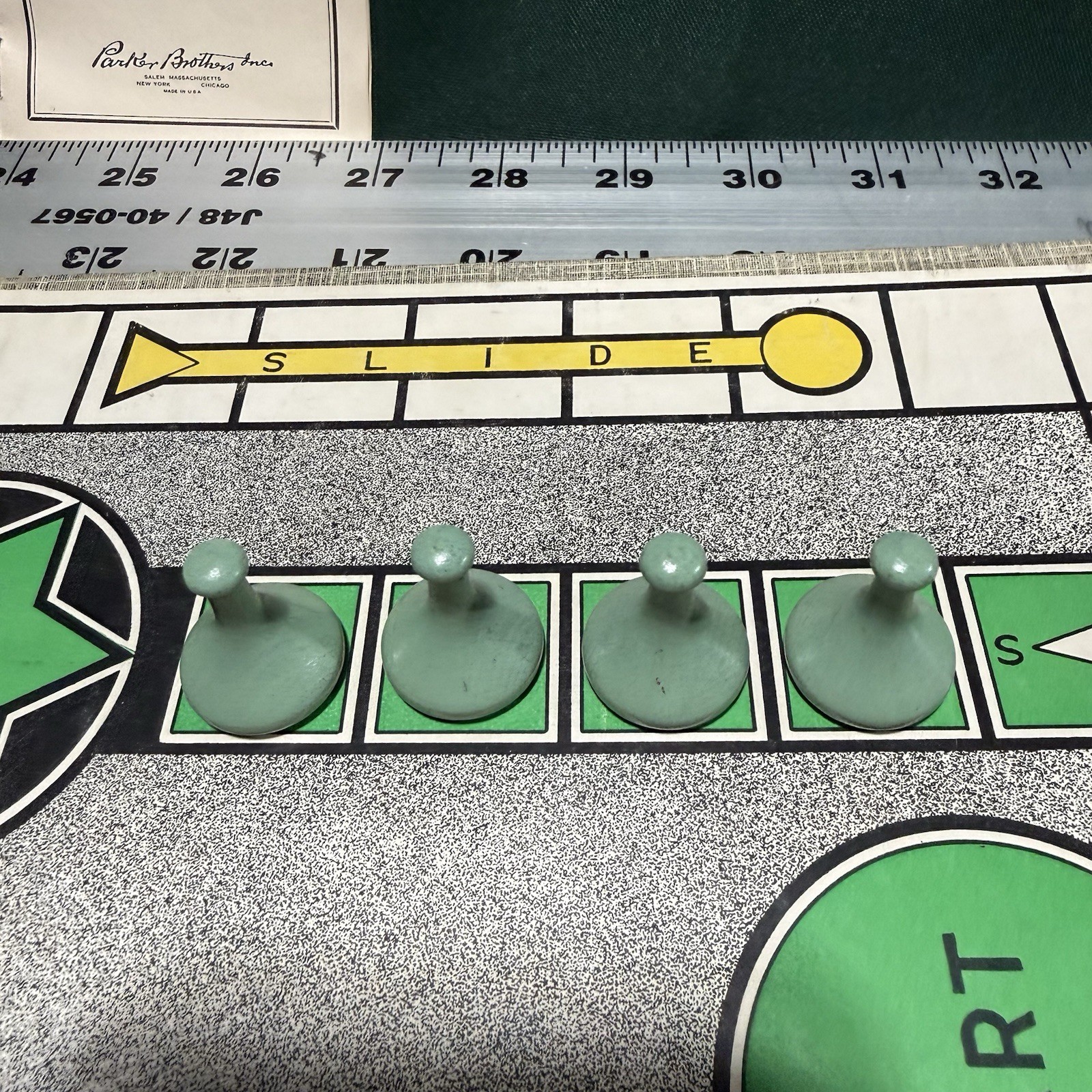 Vintage 1950 SORRY! Game Wood Pieces Cards Parker Brothers Original Board