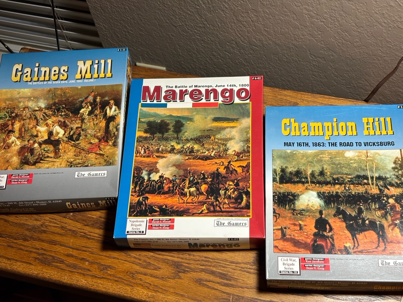 The Gamers Board Game Bundle Champion Hill Gaines Mill and Marengo New Unpunched