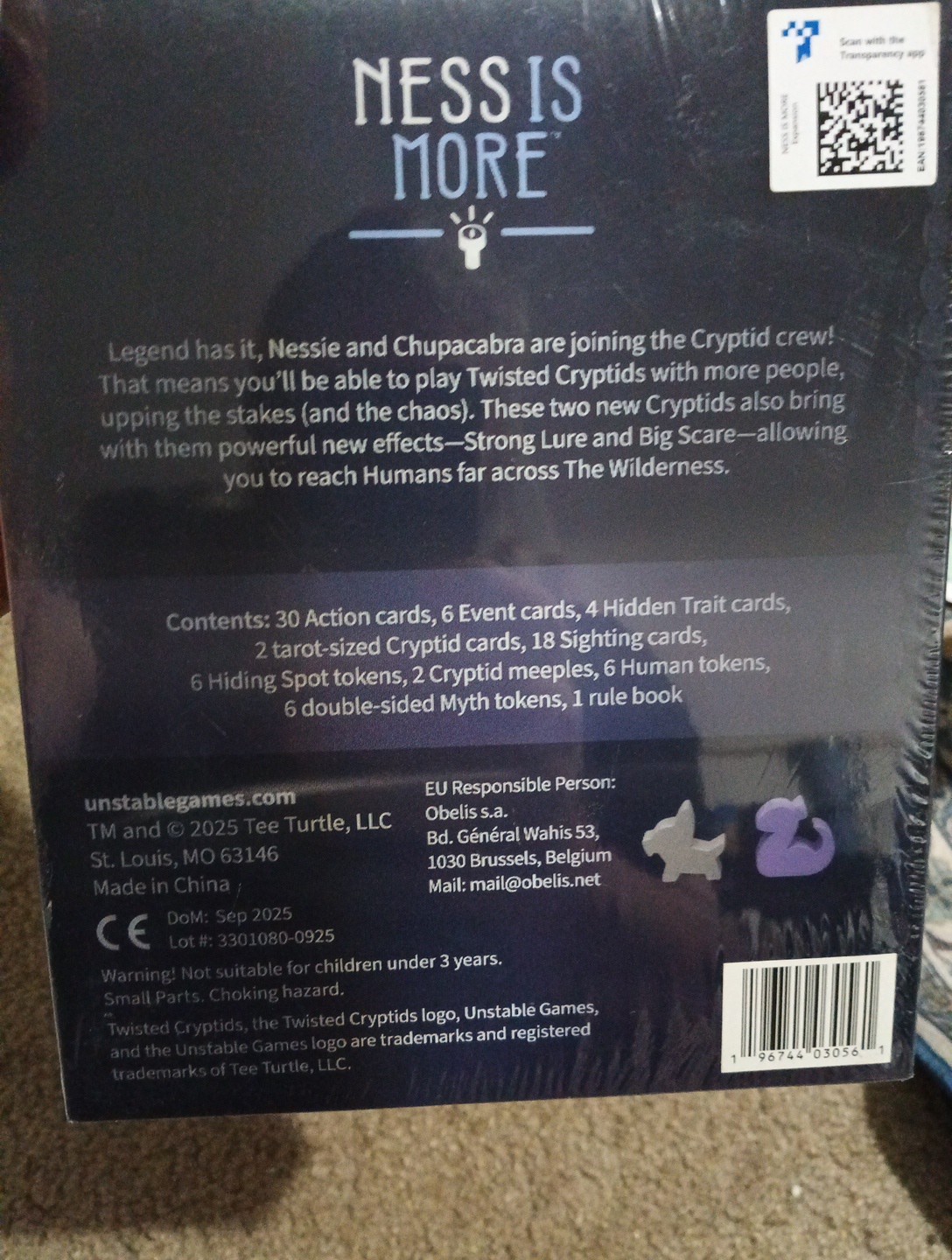 Unstable Games Twisted Cryptids Ness is More Expansion Pack – Strategy Game f