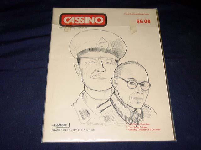 Excalibre Games 1977 – CASSINO game – Panzer Battles & Sieges Series (UNPUNCHED)