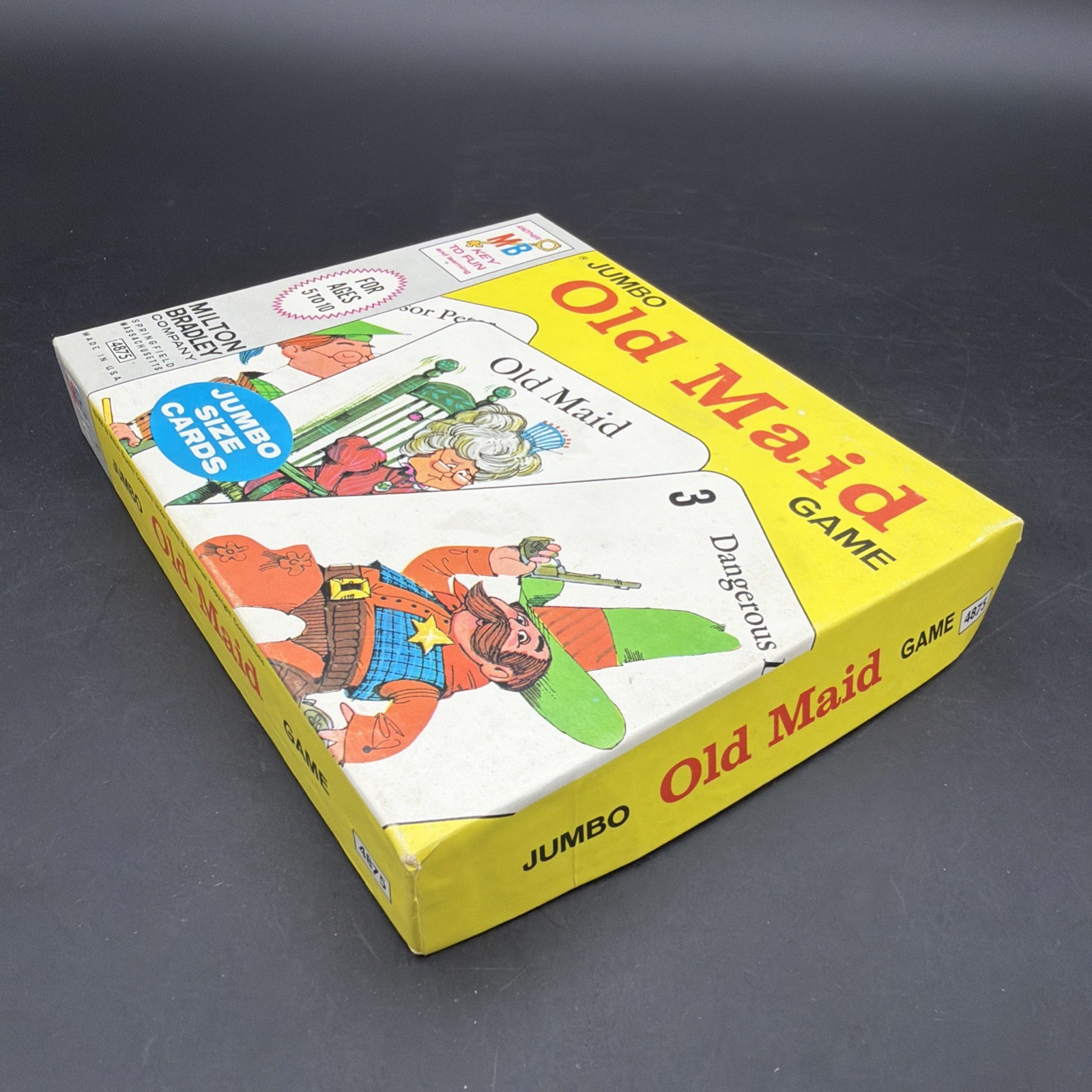 VINTAGE 1968 MILTON BRADLEY OLD MAID JUMBO CARD GAME COMPLETE AGES 5-10