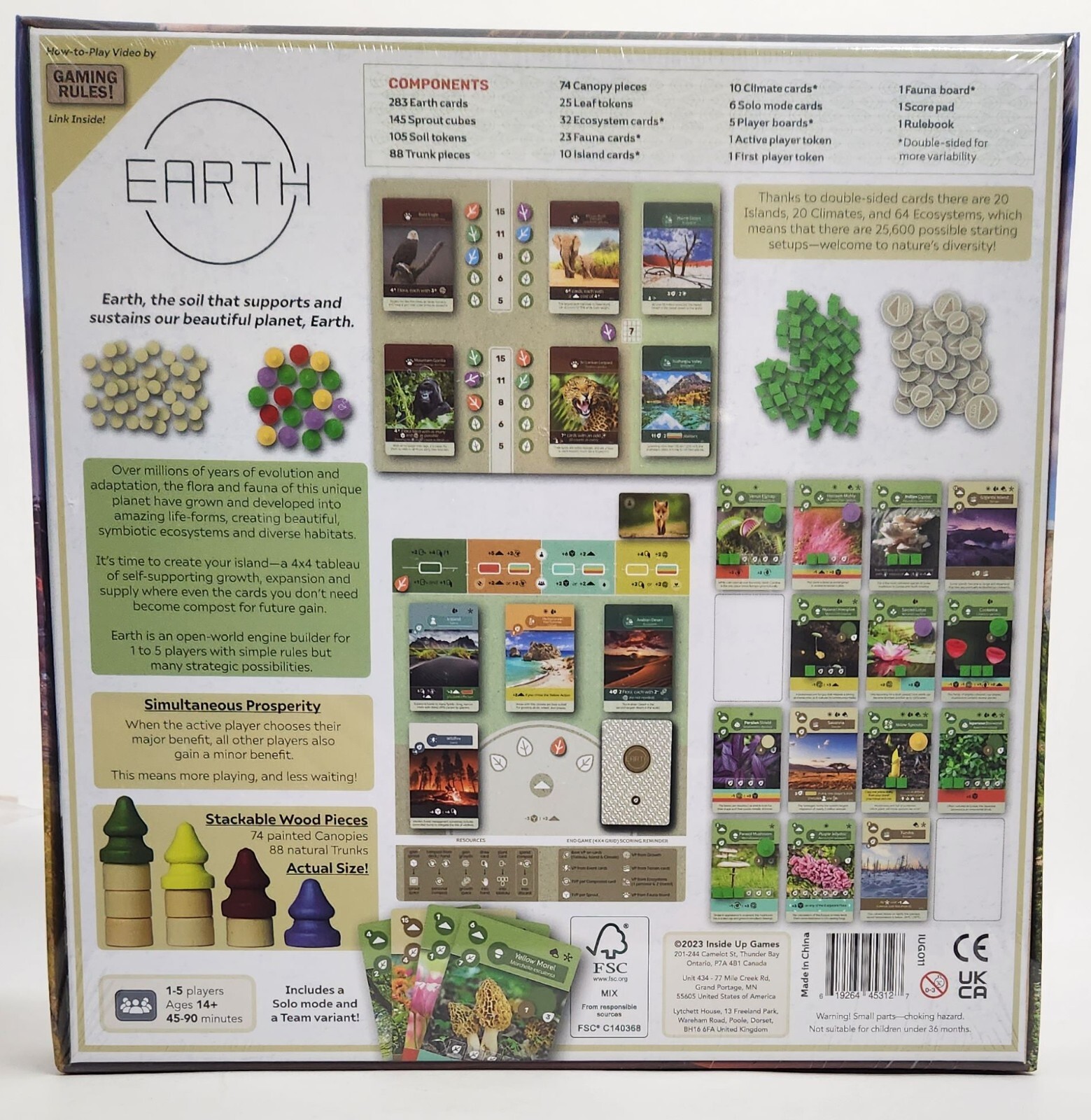 Earth Boardgame Retail Edition – by Inside Up Games SEALED
