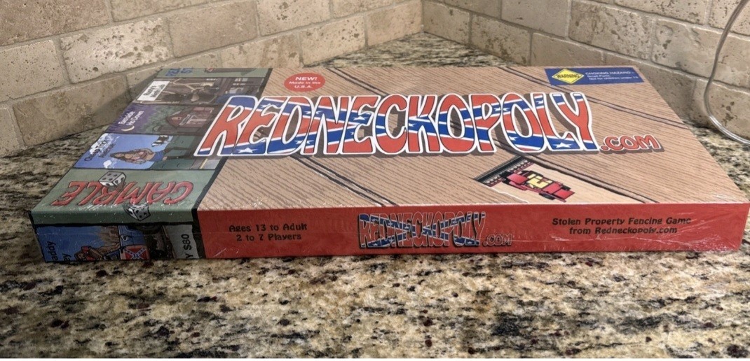 NEW FACTORY SEALED Redn*+%opoly Board Game Made In USA 2004