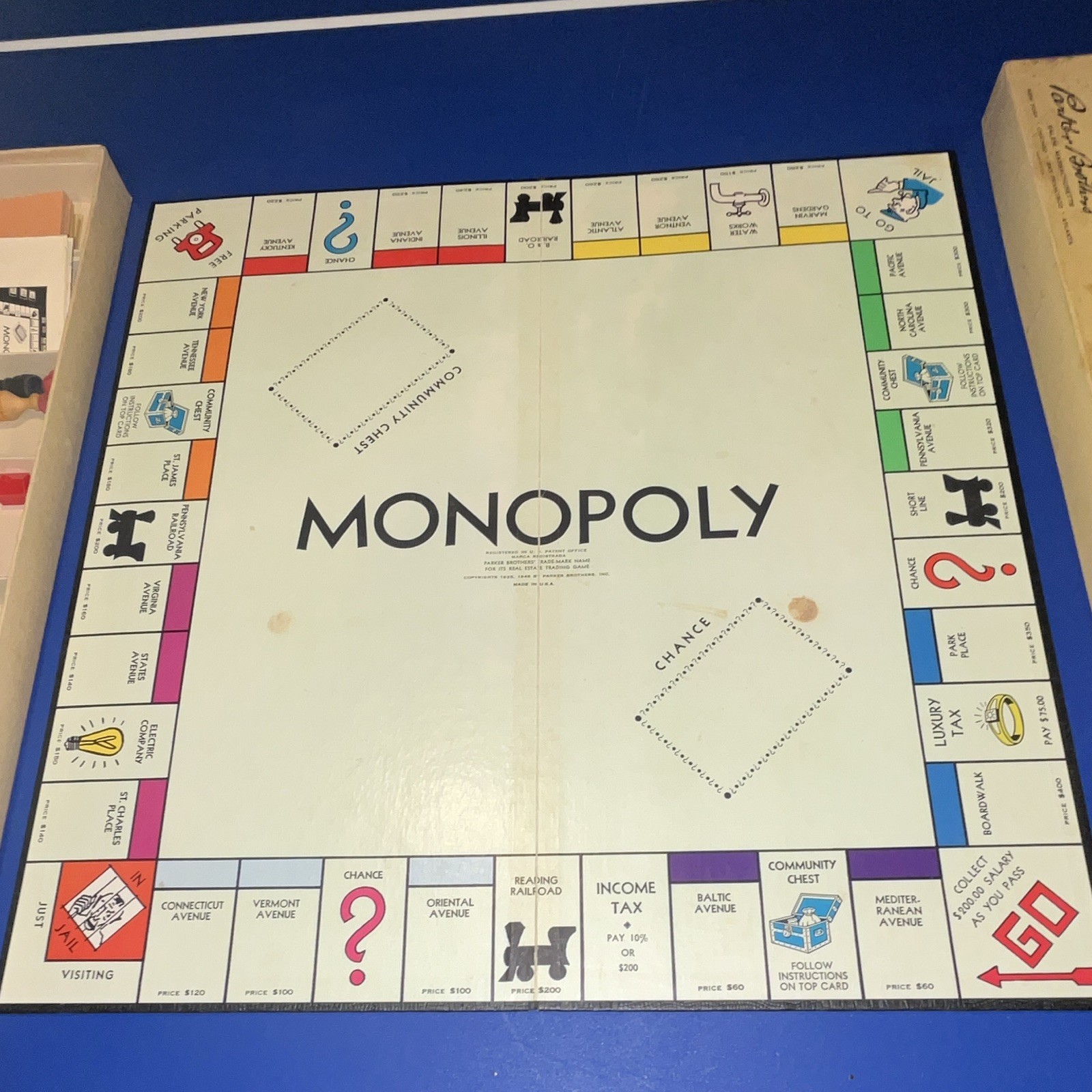 Parker Brothers Monopoly Vintage 1950’s Real Estate Board Game 2+ Players