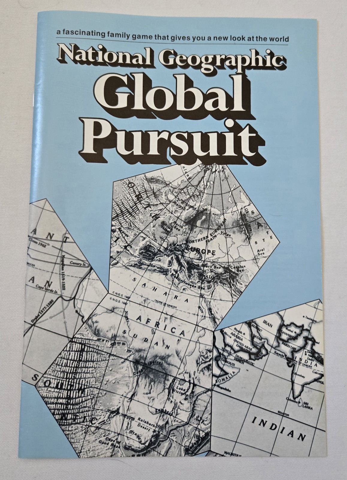 National Geographic Global Pursuit Board Game Complete, 1987
