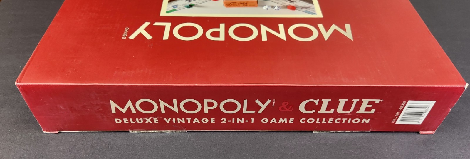 MONOPOLY and Clue Deluxe Vintage 2 in 1 Wood Game Collection Set NIB Sealed