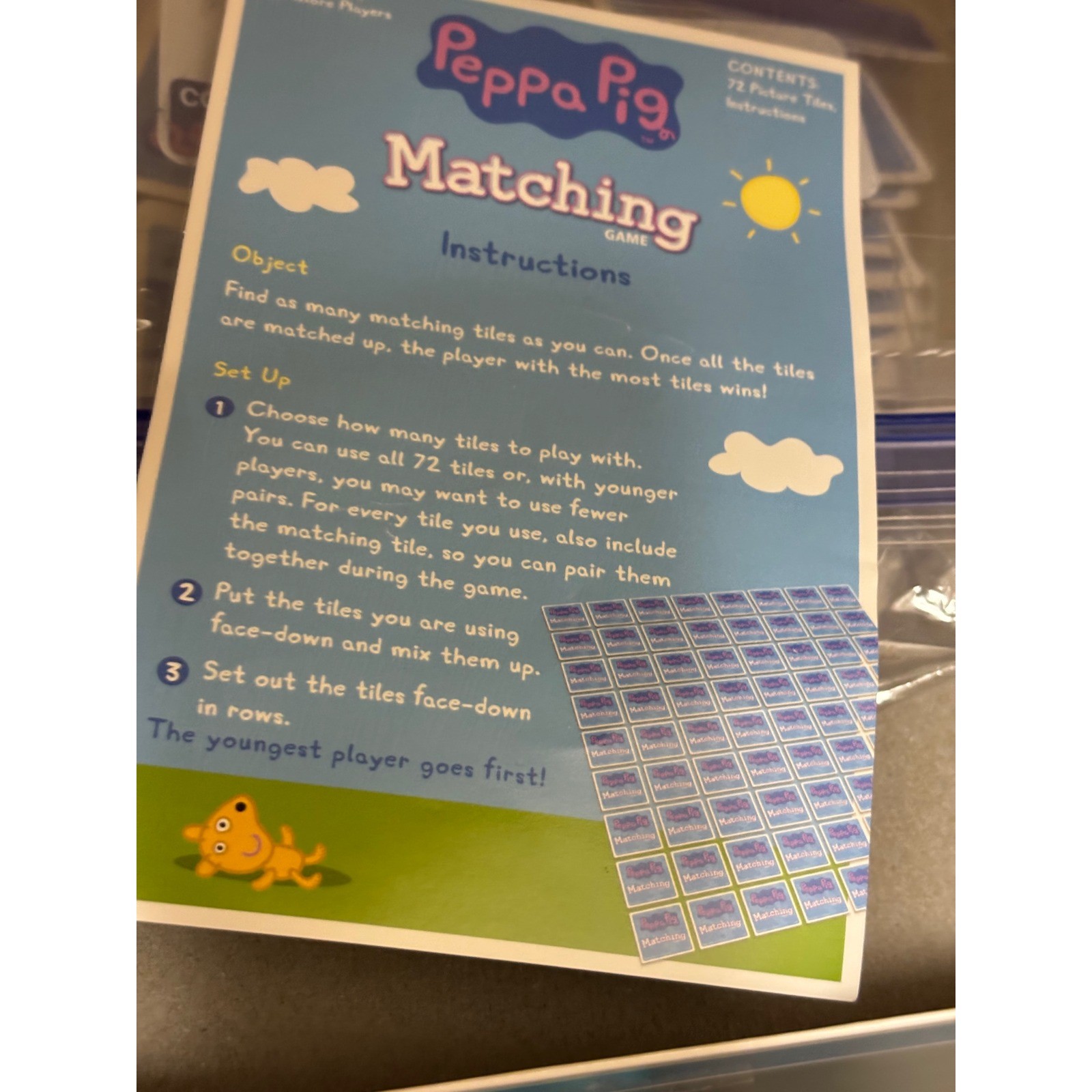 Wonder Forge Peppa Pig Matching Game Preschool Fun Picture Matching Activity