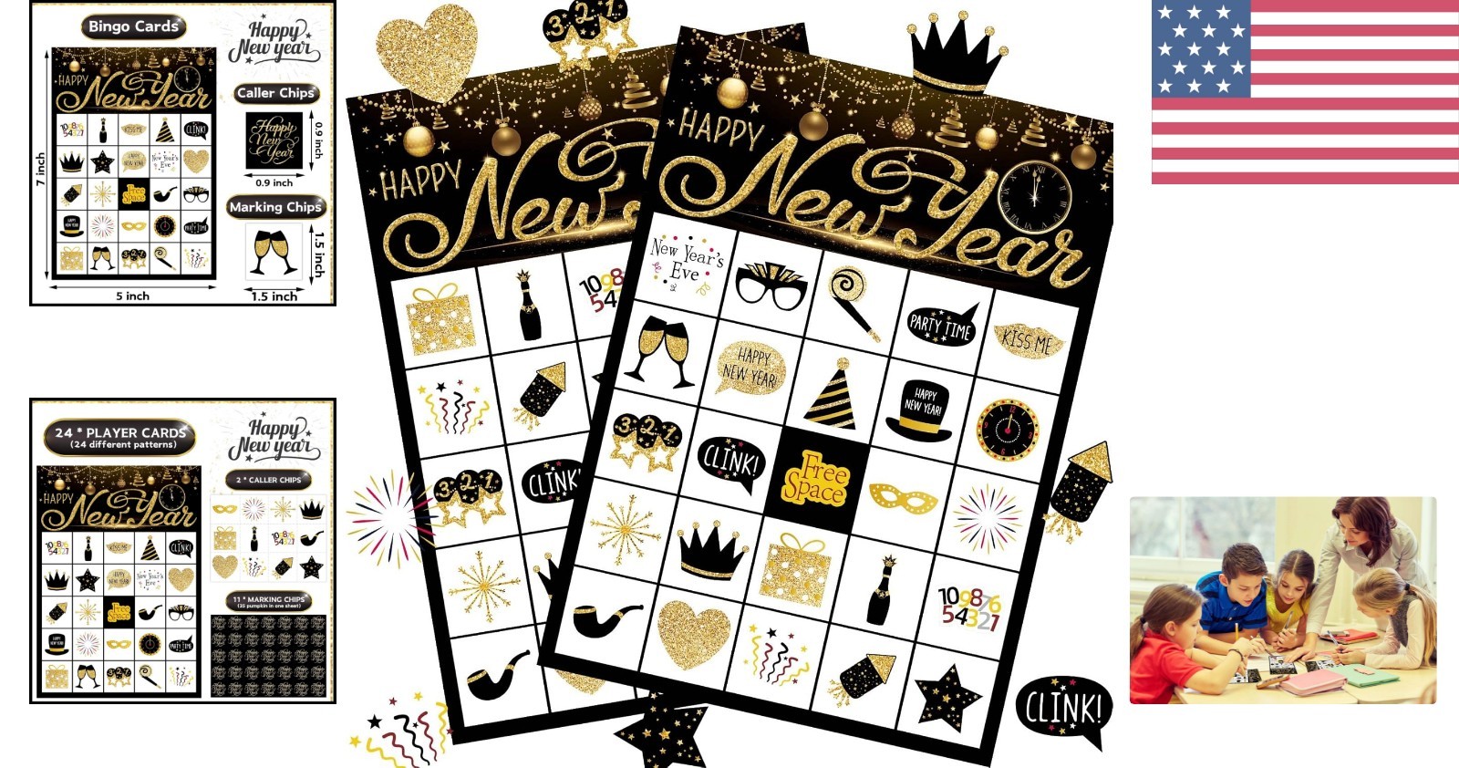 Engaging New Bingo Game Cards for 24 Players – Kids’ Favorite Activity