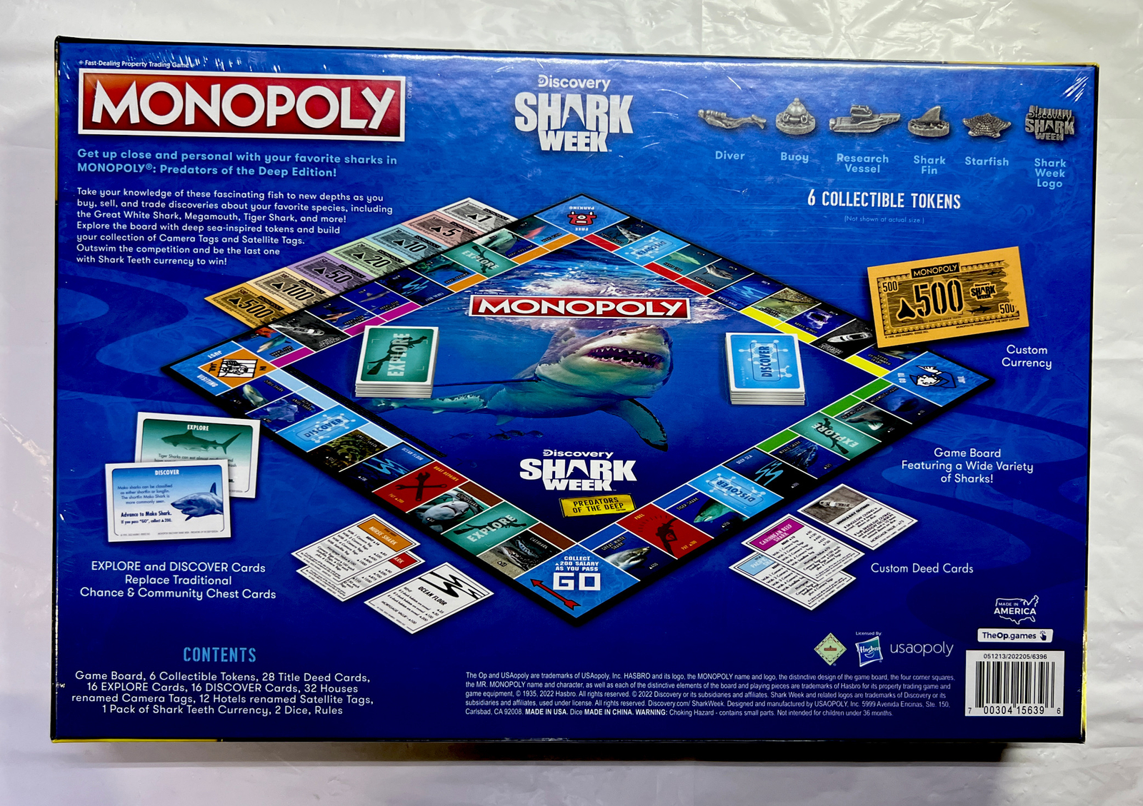 Monopoly: Shark Week Board Game USAopoly