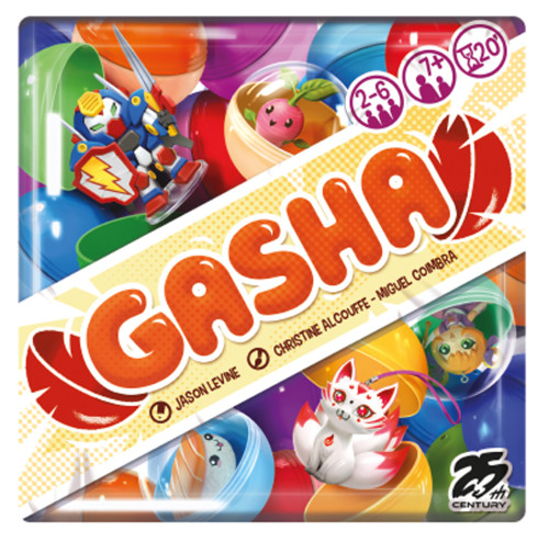 Gasha Family Card Game for 2 to 6 Players Collect Gashapons to Create Sets