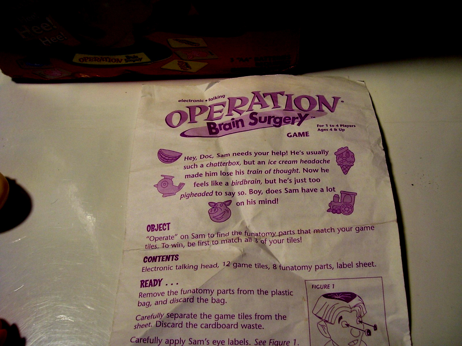 2001 Operation Brain Surgery by Milton Bradley Complete
