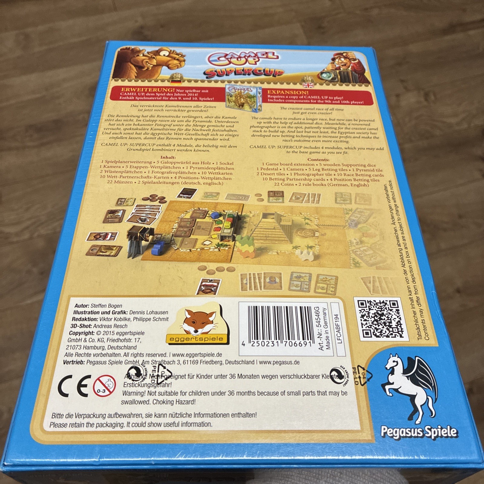 New Sealed Camel Up Supercup expansion – Pegasus Spiele – Complete –