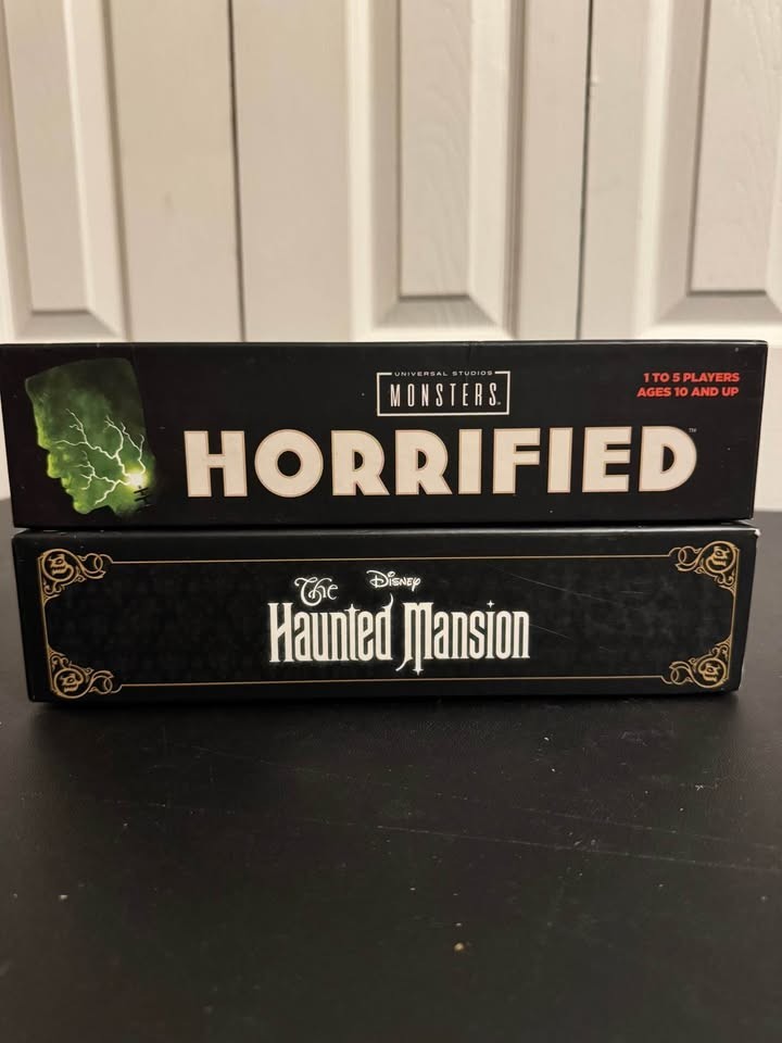 Horrified Universal Monsters Board Game + Free Disney Haunted Mansion Board Game