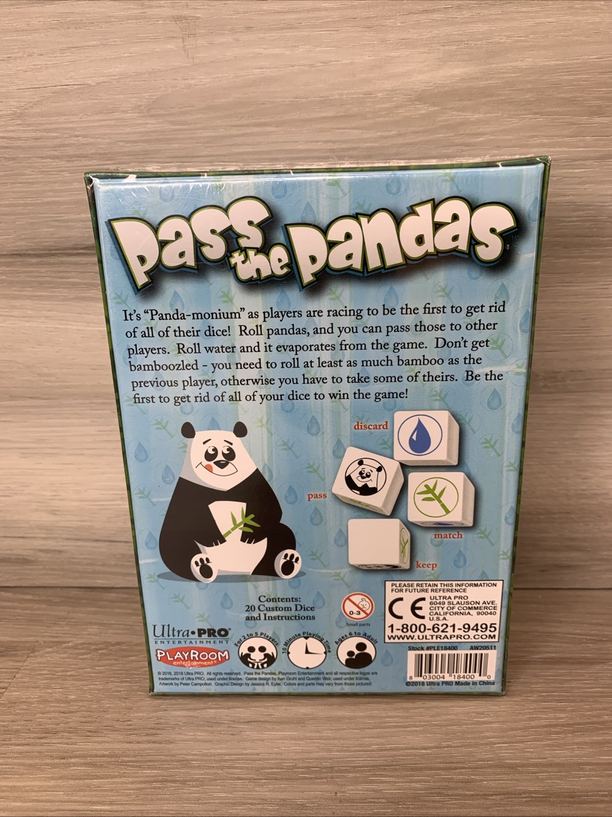 Pass the Pandas Dice Game Playroom Entertainment NEW Multiplayer Age 6 to Adult