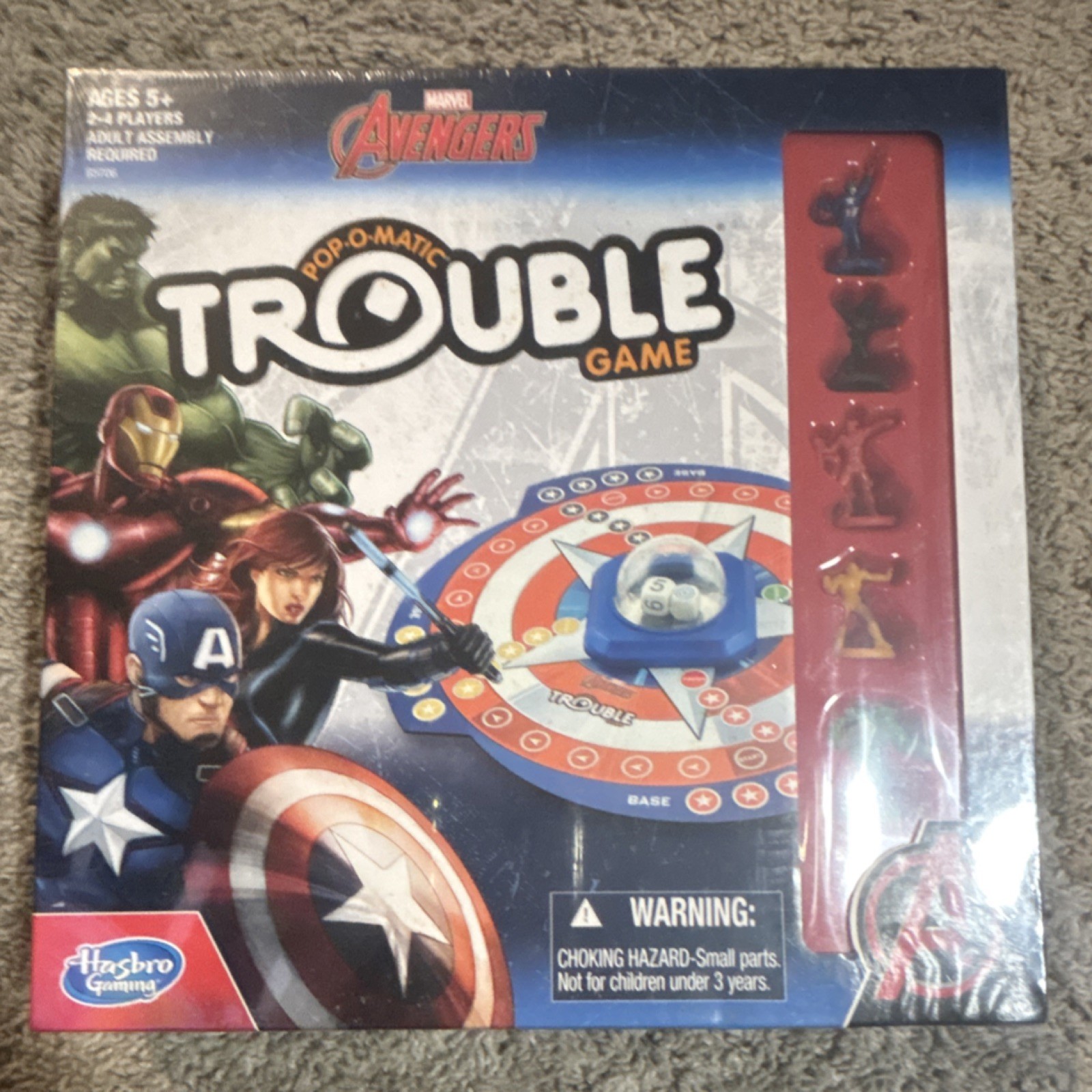 Hasbro Trouble: Marvel Avengers Board Game w/ Pop-O-Matic Dice Roller