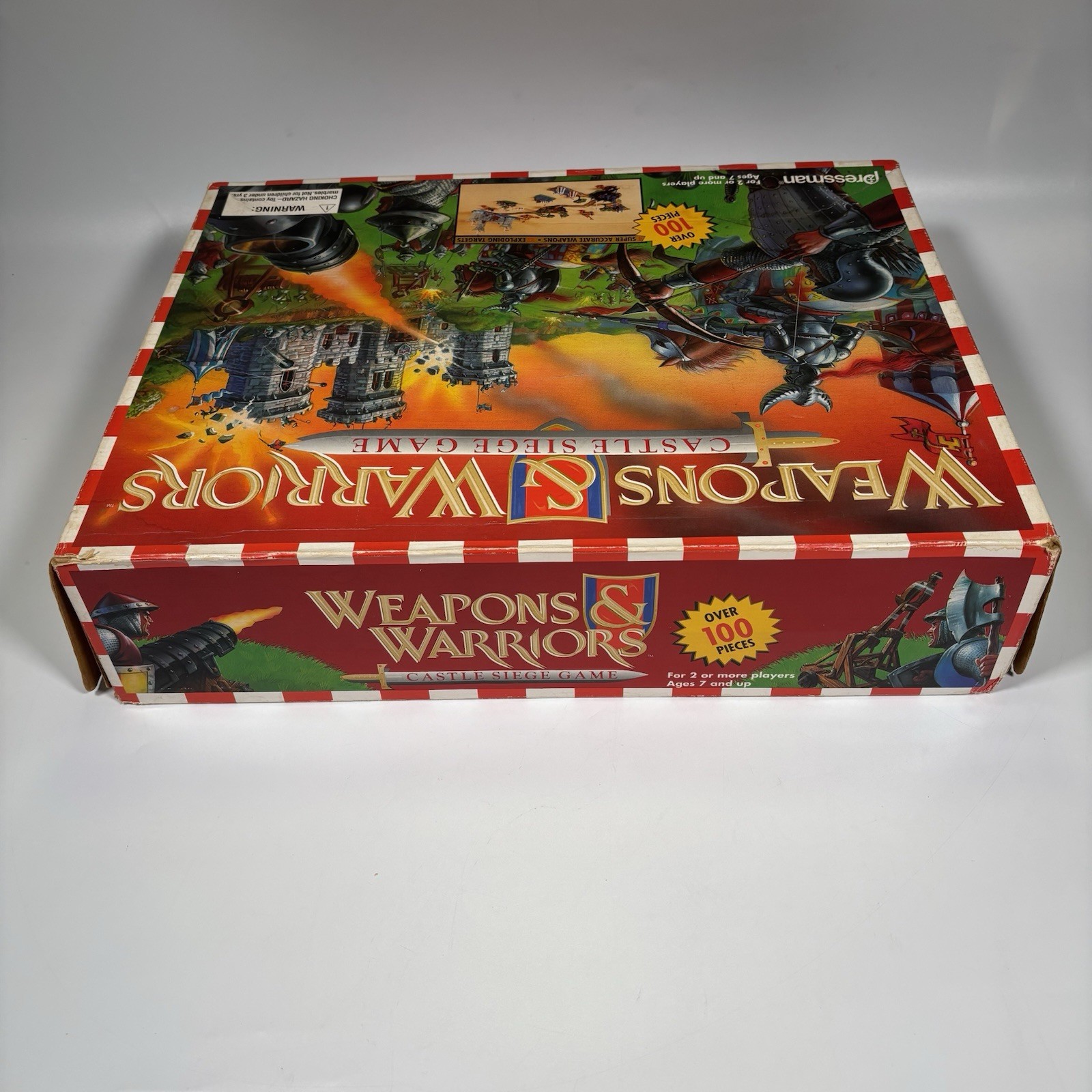 Vintage Weapons & Warriors Castle Siege Game 1996 Pressman #9705 Near Complete