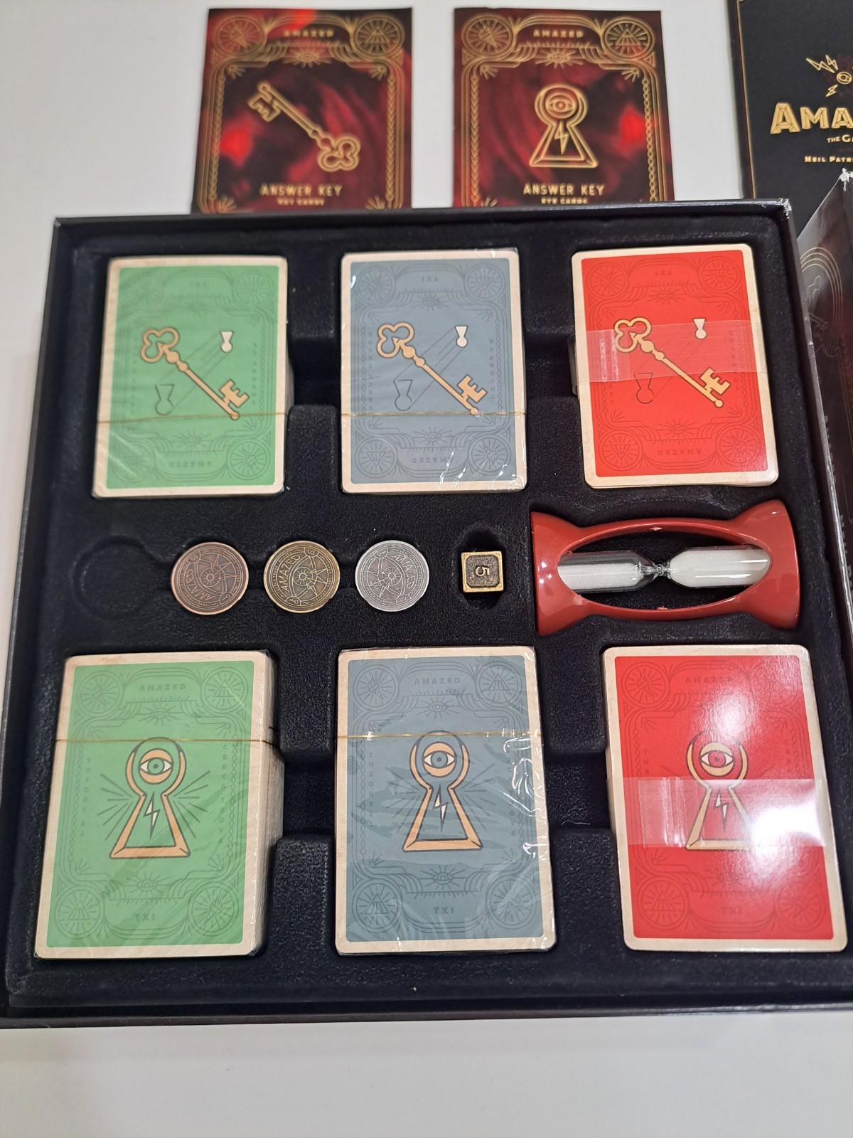 Amazed Team Party Board Game Neil Patrick Harris Theory 11 Complete Minus 1 Coin