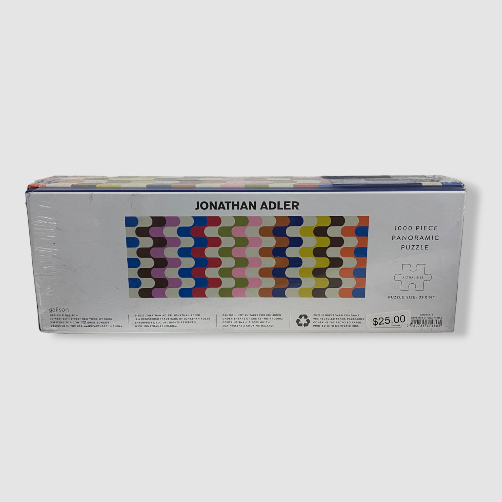 $25 Jonathan Adler Galison Bargello Panoramic 1,000 Pieces Game Puzzle