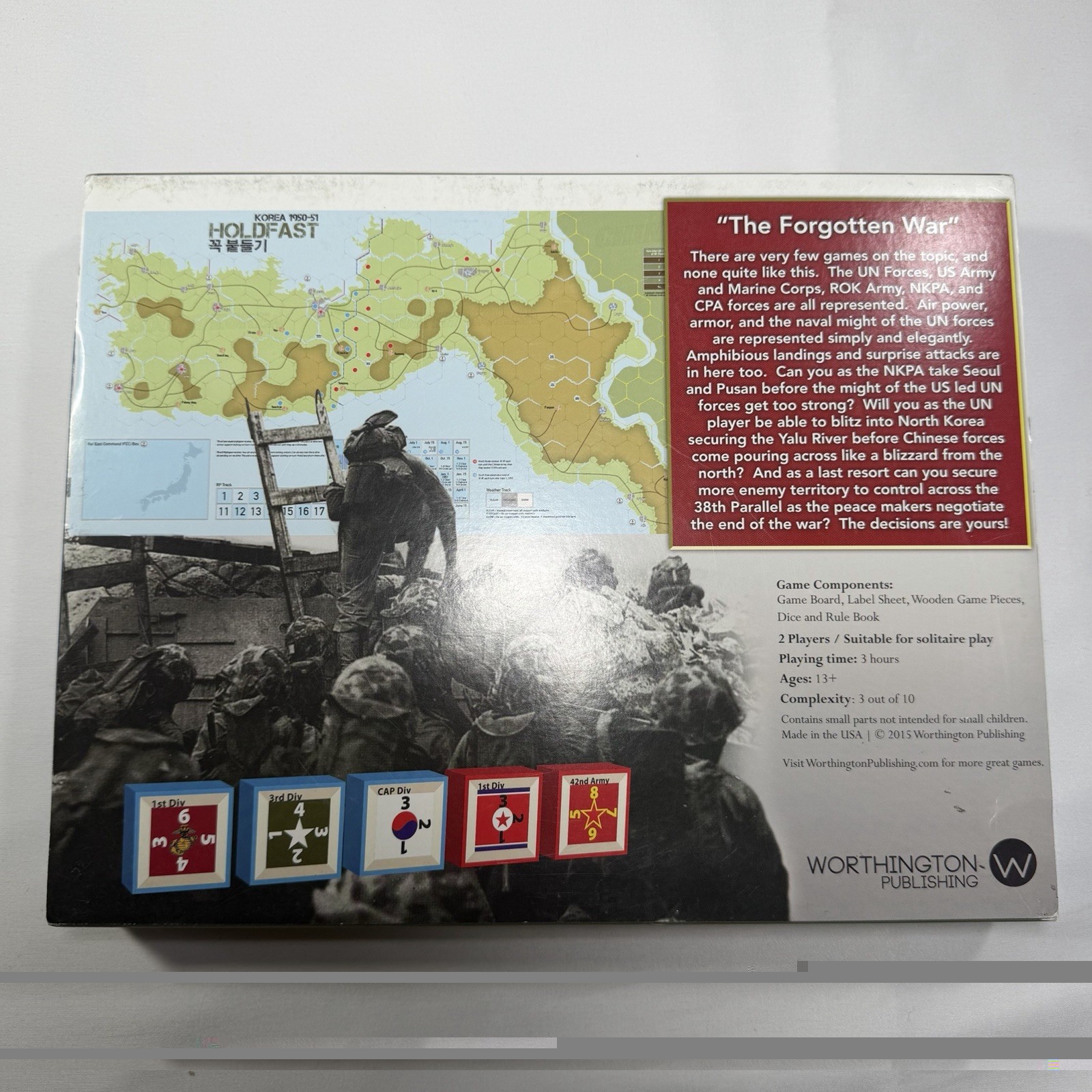 Worthington Publishing Holdfast Korea 1950-51 Board Game War Game