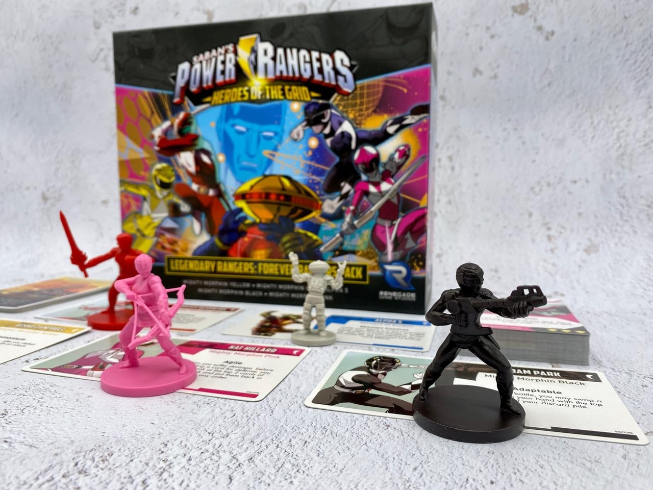 Power Rangers Heroes of the Grid Legendary Rangers Forever Pack Board Game Ex…