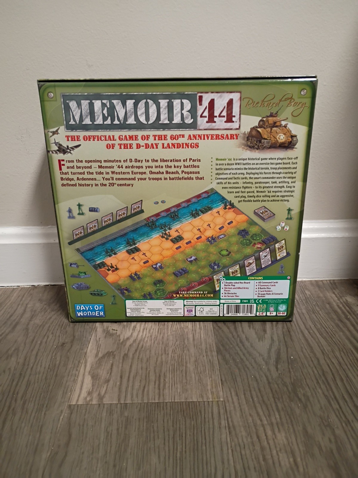 Days of Wonder Memoir ’44 Board Game – 7301 Richard Borg – Complete !