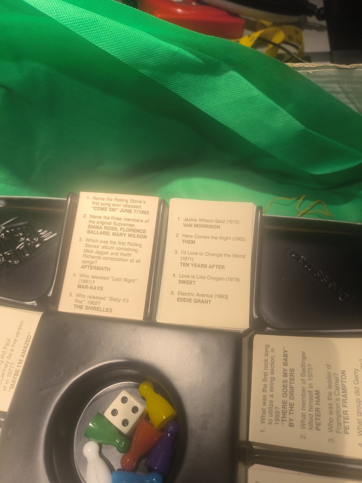 Vtg Rock Trivia Board Game Pressman 1984 Rock And Roll From The Beatles COMPLETE