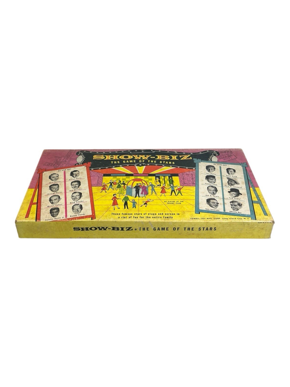 Vintage 1958 Show-Biz Boardgame: The Game of the Stars Lowell Toy Mfg: