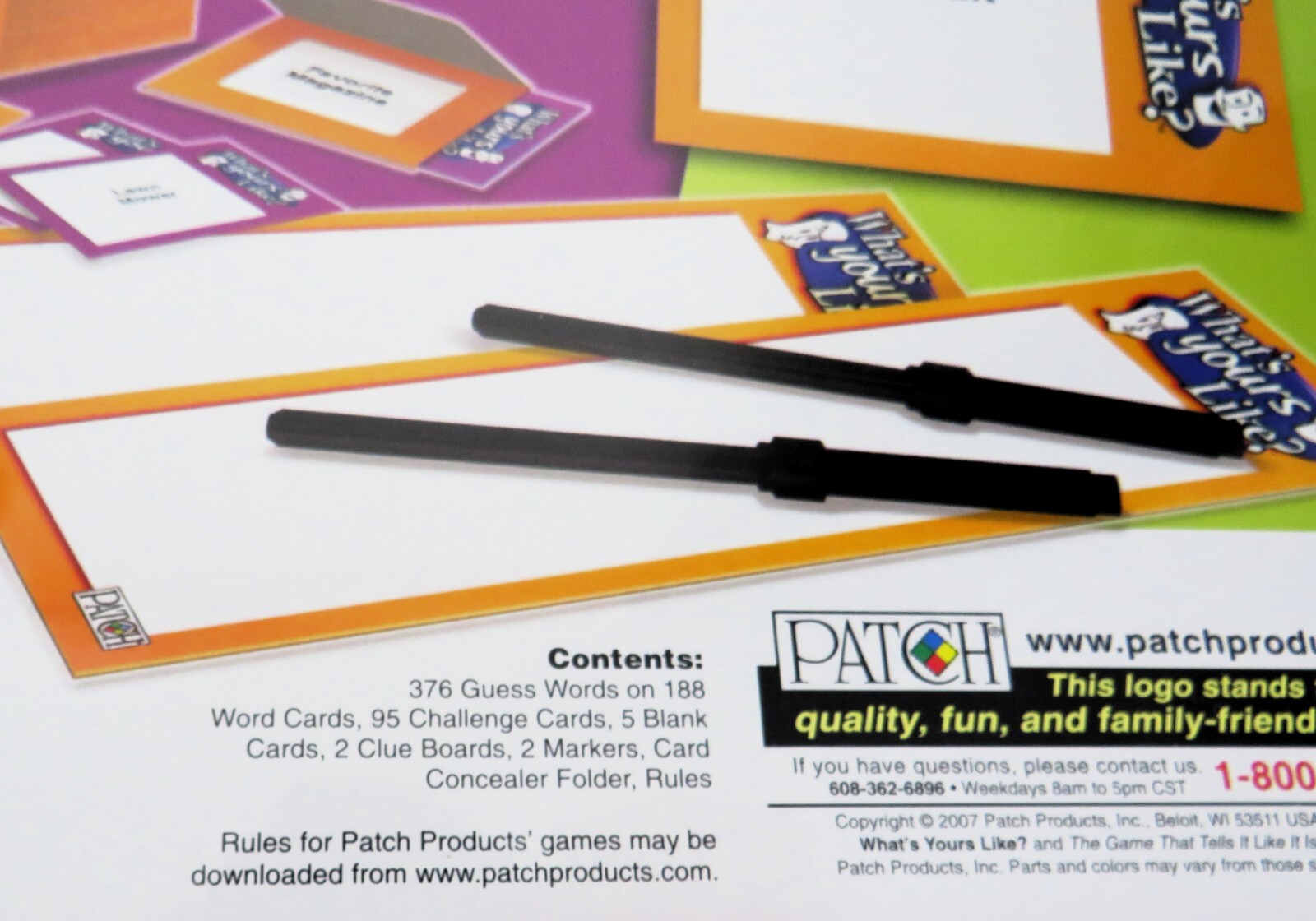 What’s Yours Like? Party Game 2007 by Patch Products New