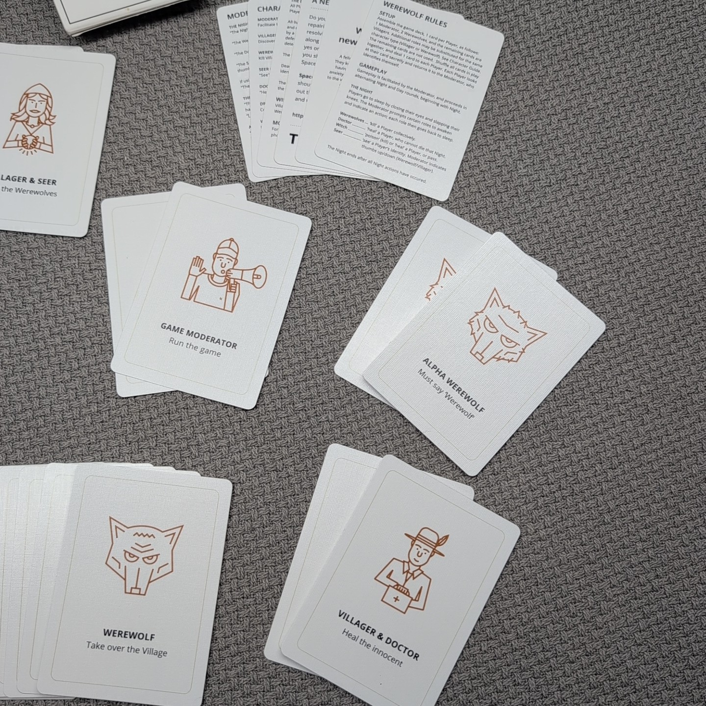 Werewolf Card Game a Party Game for Devious People Stellar Factory