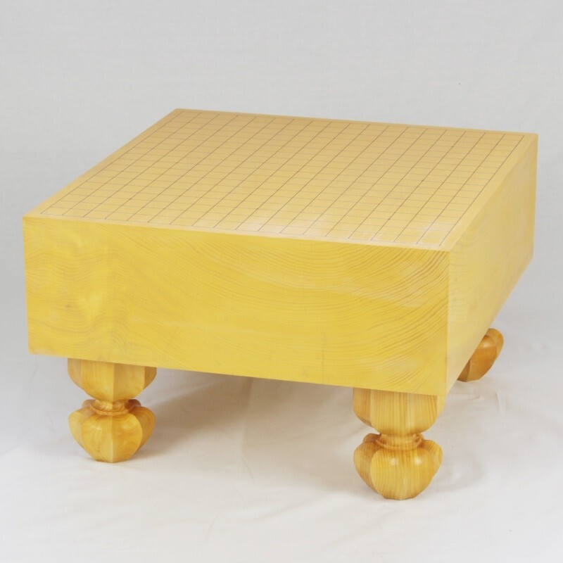 Mint Japanese Goban IGO “HON-KAYA 本榧” Wooden Board 4 legs Thick 5.8in With Box