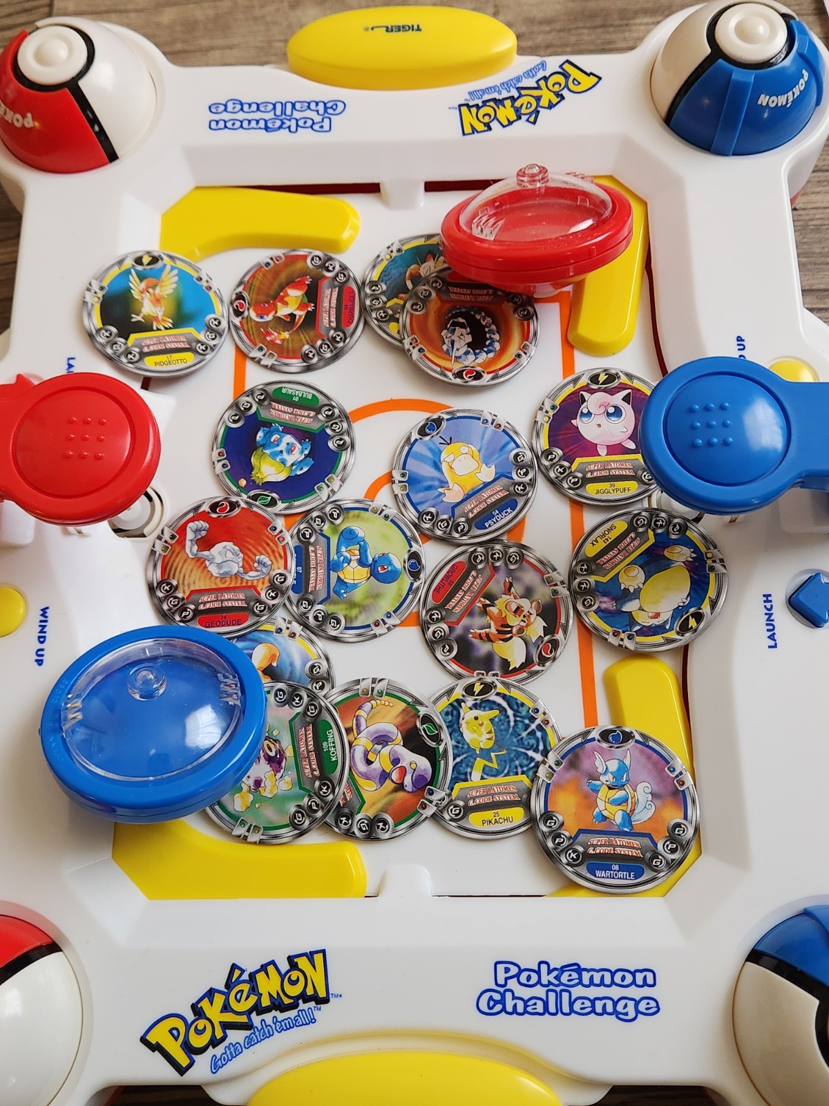 Vintage 1999 Pokemon Challenge Spinning Top Game Hasbro Tiger Electronics Works