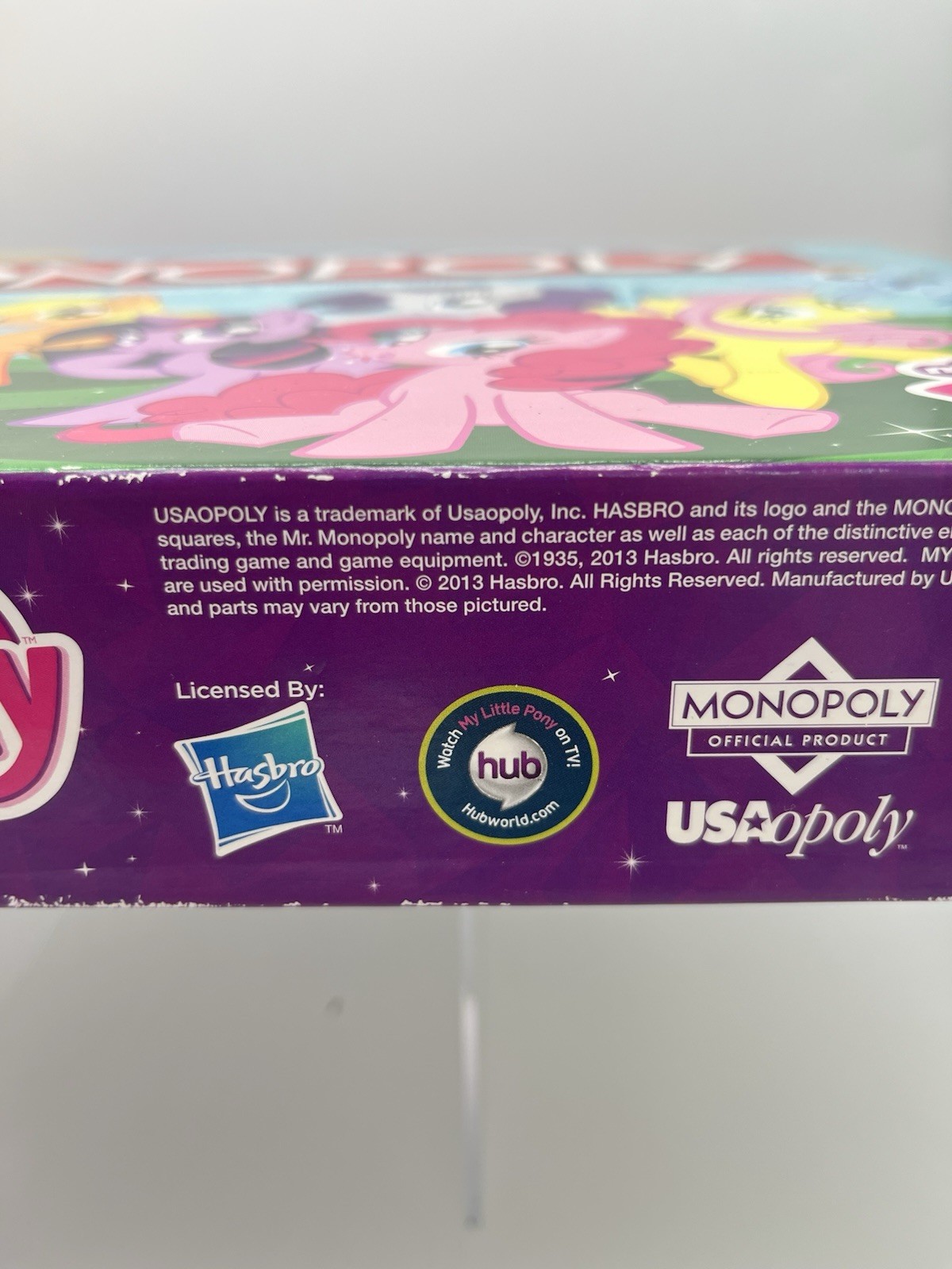 Monopoly My Little Pony Board Game 2013 COMPLETE! 6 Collectible Tokens USAopoly