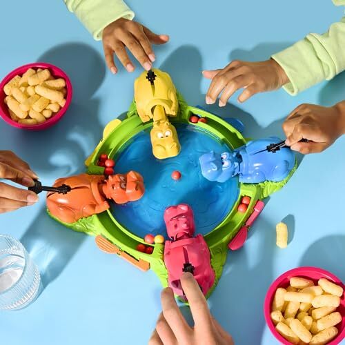 Hungry Hungry Hippos Classic Marble Chomping Game for Preschoolers Ages 4+