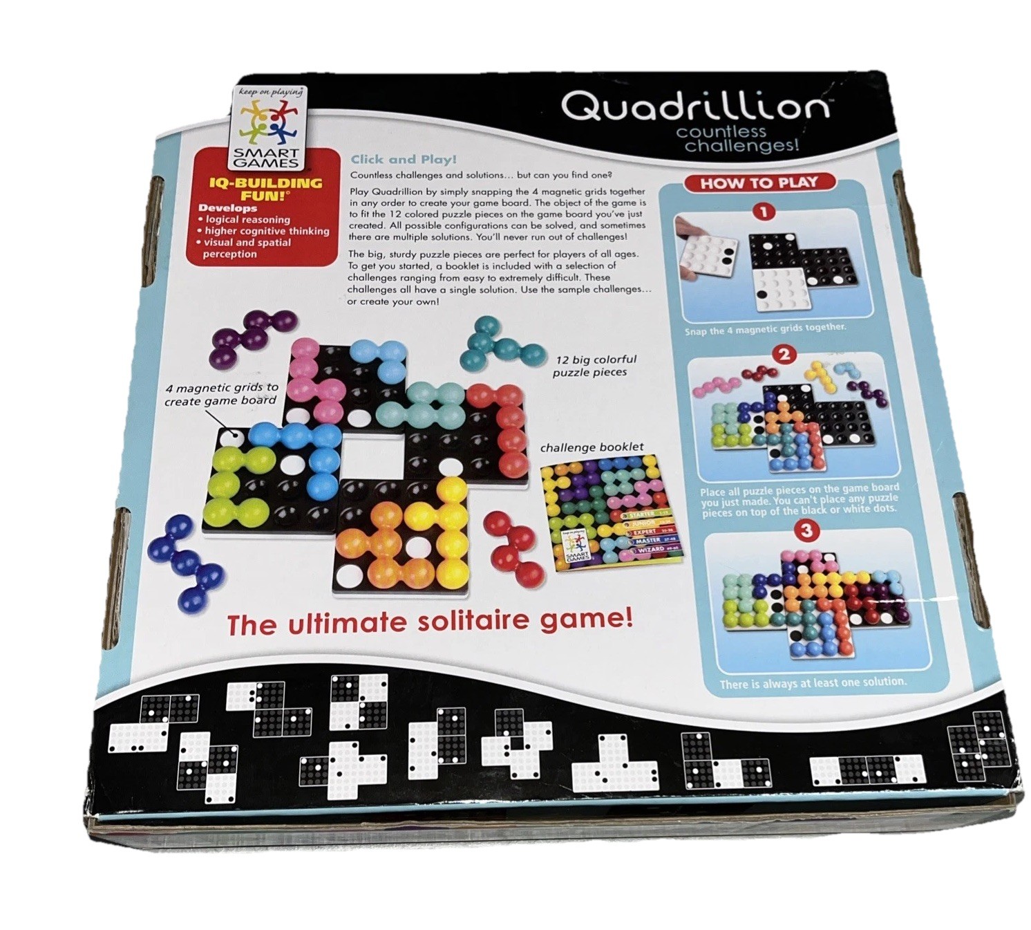 Quadrillion by Smart Games – Magnetic Marble Puzzle Game COMPLETE Solitaire A2