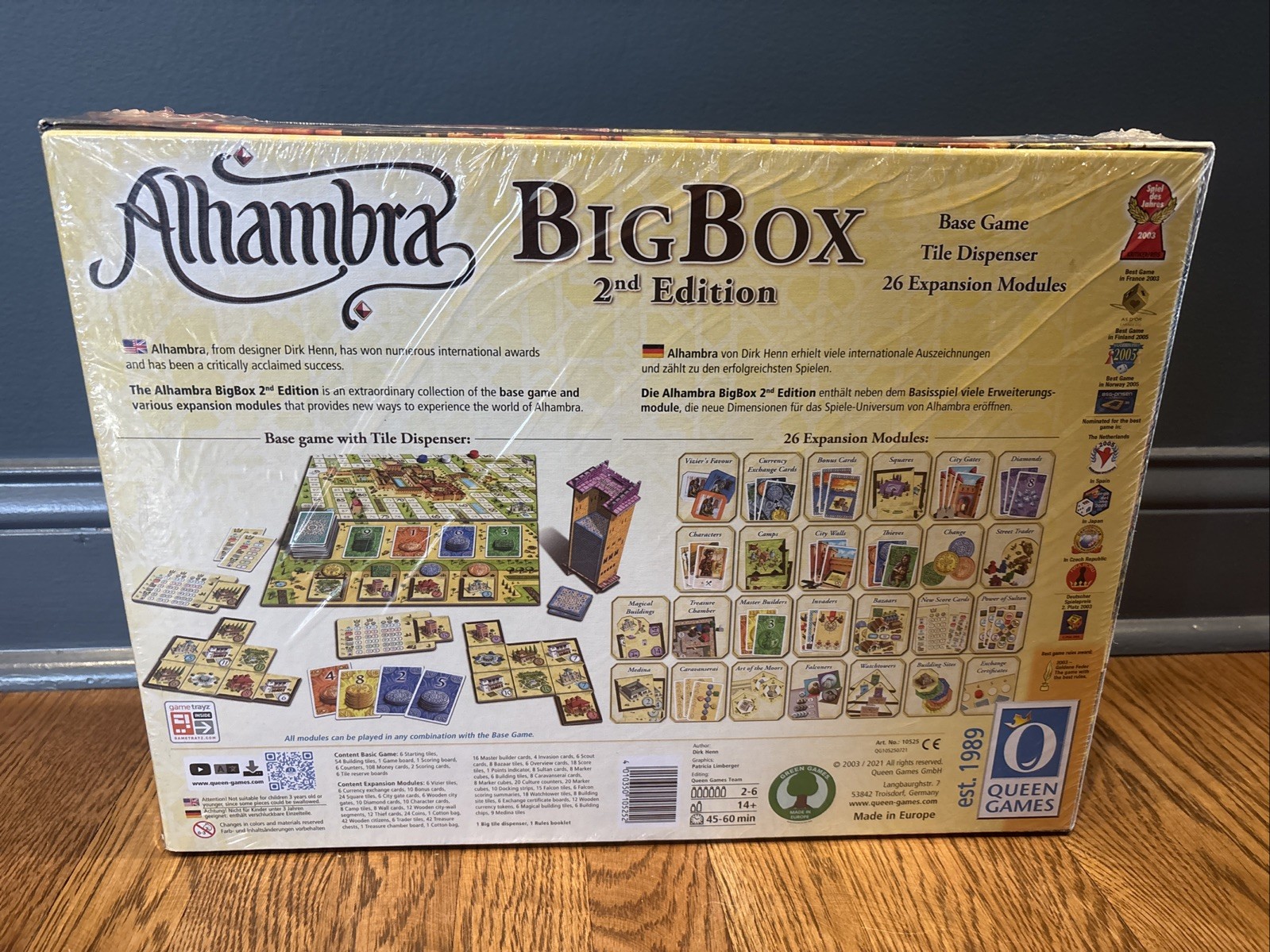 Queen Games Alhambra 26 Expansion Box Board Game, Big Box 2nd Edition, Sealed
