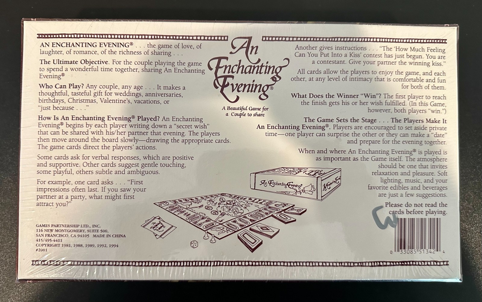 An Enchanted Evening: The Game of Love, Laughter & Romance *NEW & SEALED*