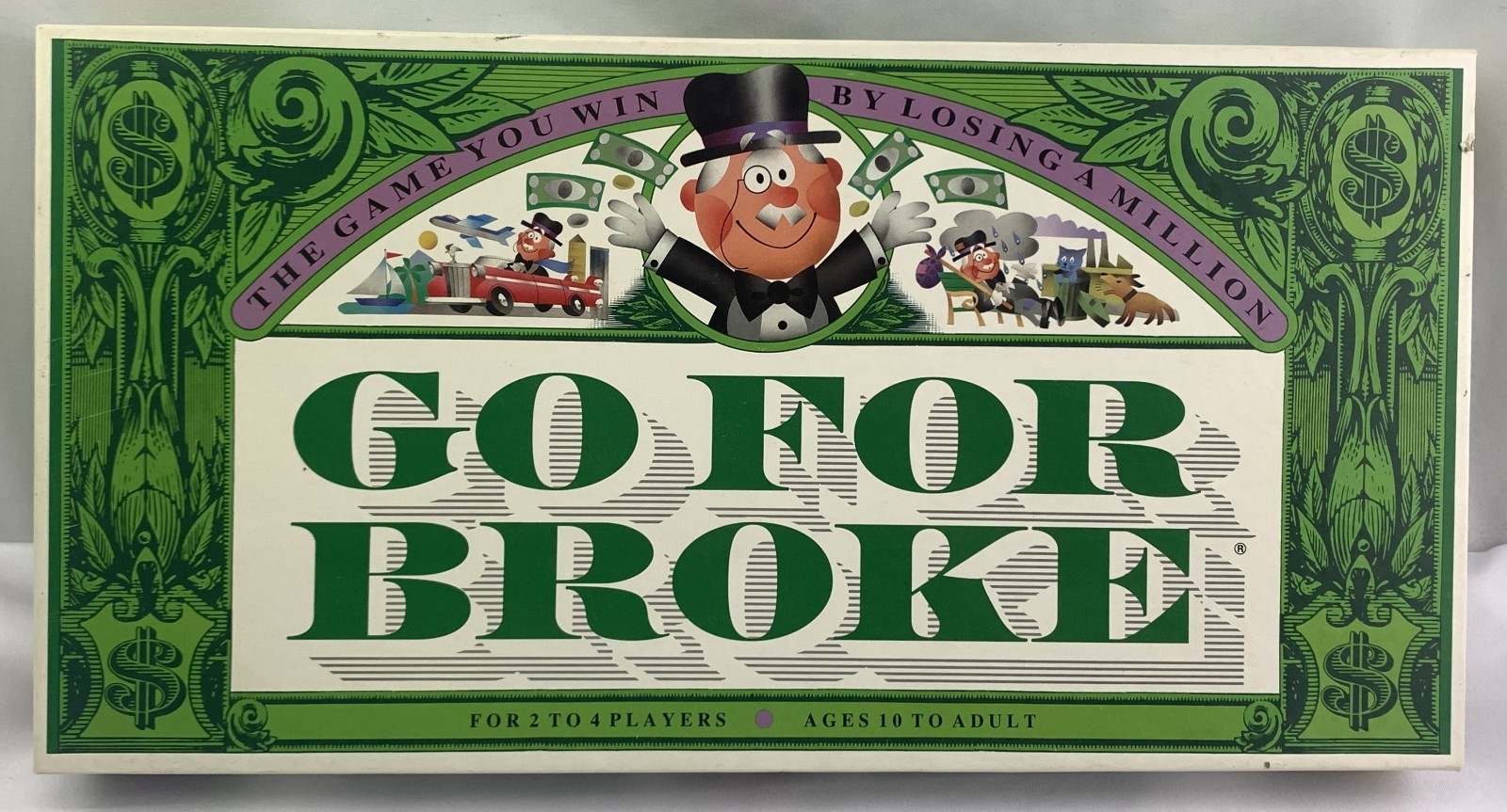 1992 Go For Broke Board Game by Selchow & Righter Complete in Good Condition