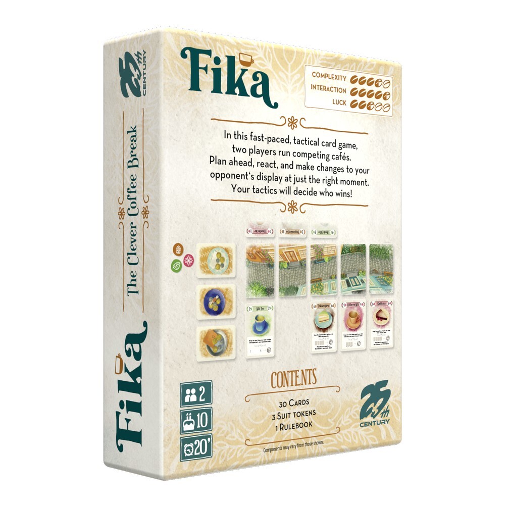 Fika The Clever Coffee Break 2 Player Card Game 25th Century Games 25C 41000
