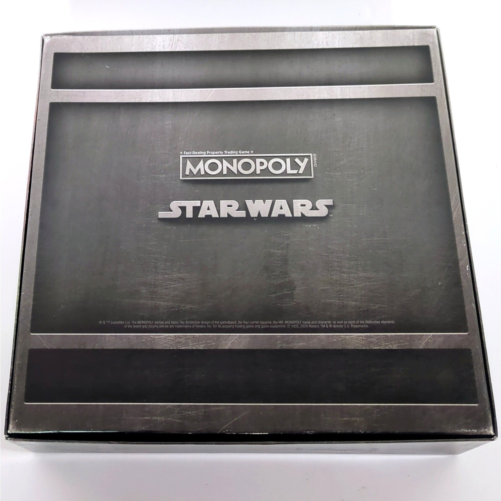 Hasbro Monopoly Star Wars Mandalorian Game Board Deluxe Grogu Figure Complete