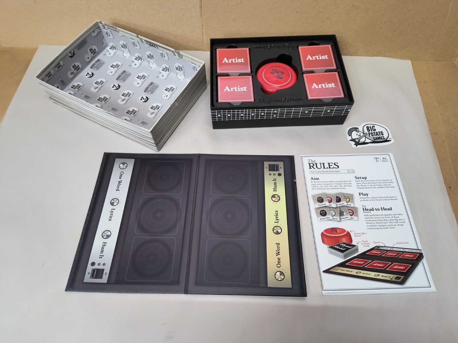 Rolling Stone The Rock and Roll Party Game Complete NEW Open Box SEALED Pieces