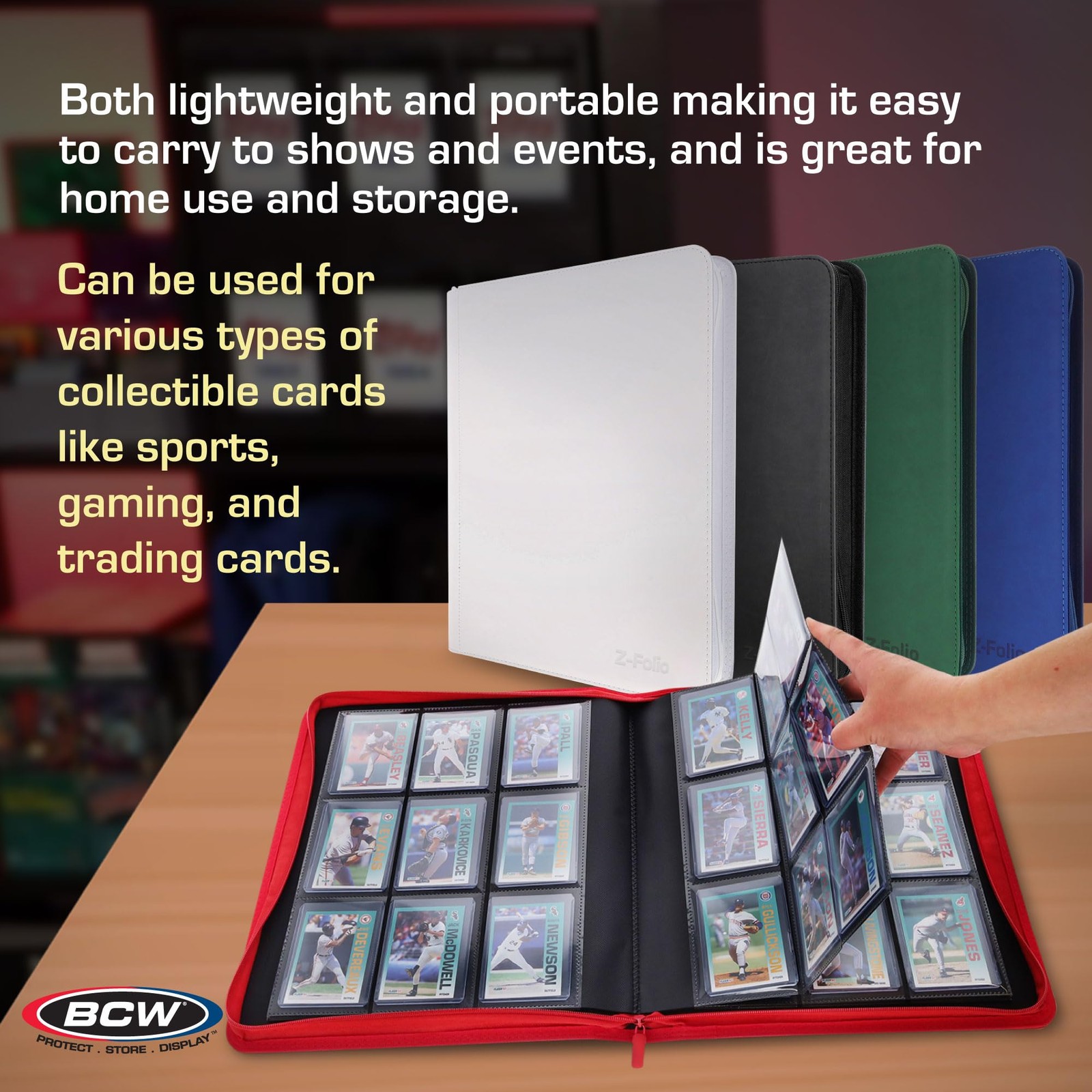 BCW Top Loader Binder | 9-Pocket LX Album | Black 3×4 inches,