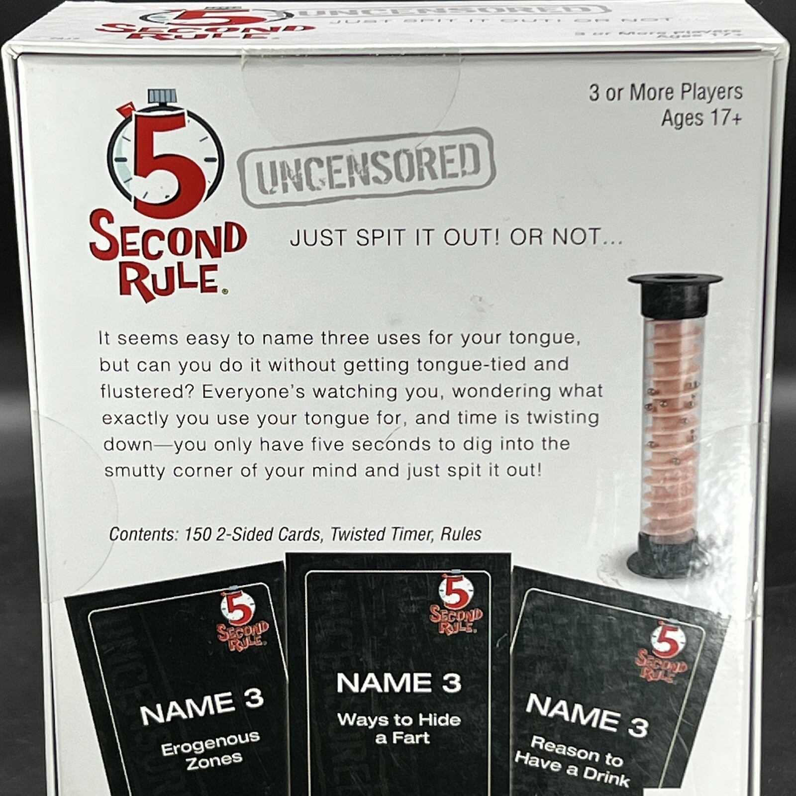 PlayMonster 5 Second Rule Uncensored NSFW Just Spit it Out Or Not Ages 17+