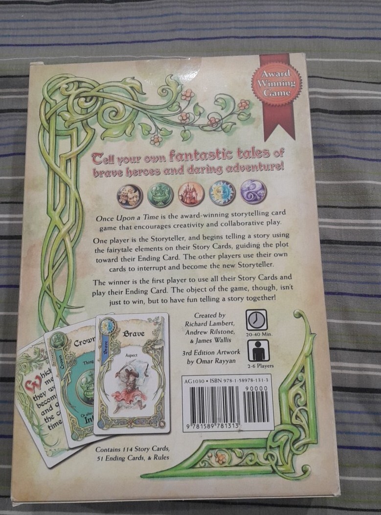 Once Upon a Time, Party Cooperative Storytelling Game Atlas 2012 AG1030