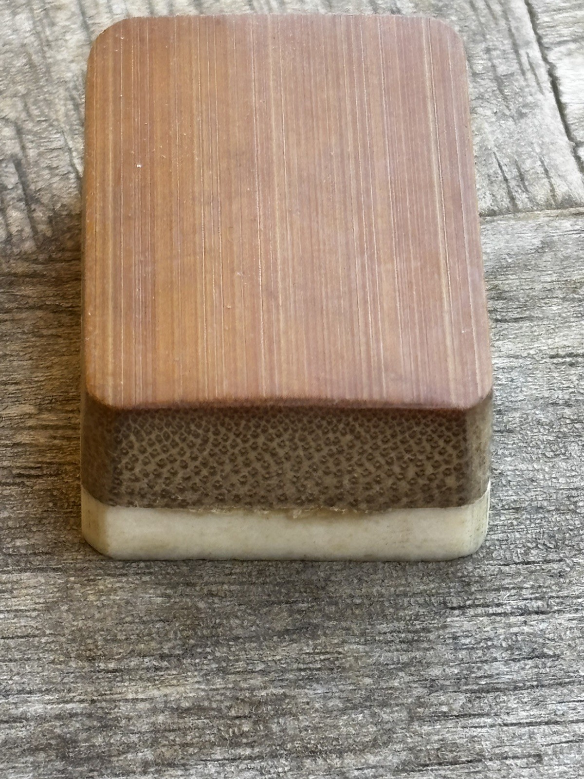 Vintage Mah jong Bamboo & Bone Dovetail 150 tiles See Pics has case