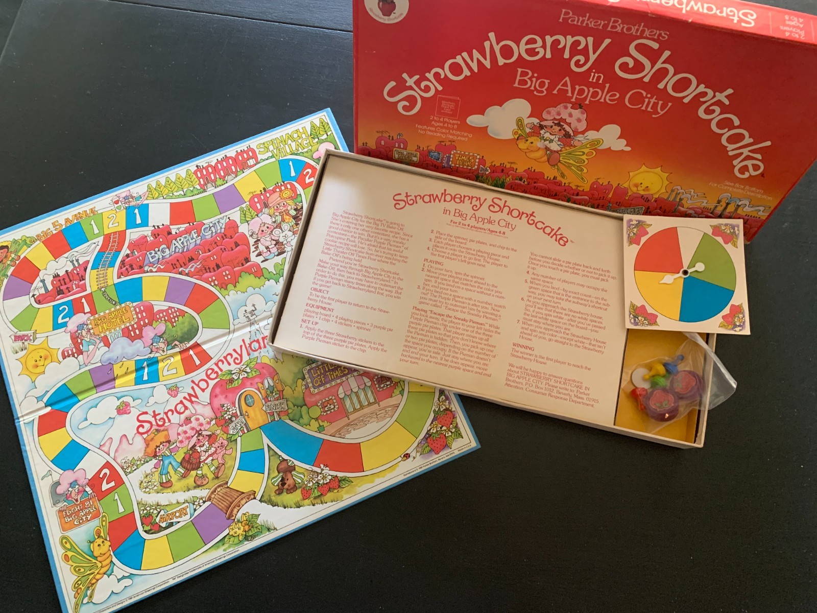 1981 Strawberry Shortcake In Big Apple City Game COMPLETE+Match Game+Meet SS DVD
