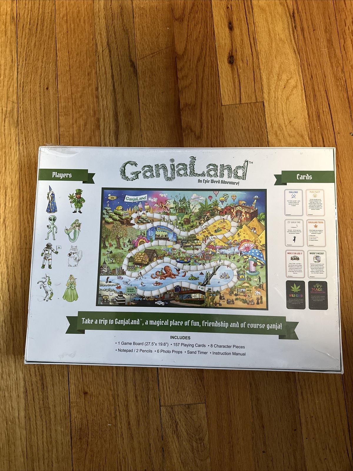 Ganjaland Novelty Adult “An Epic Adventure to a Magical Place Board Game NIP