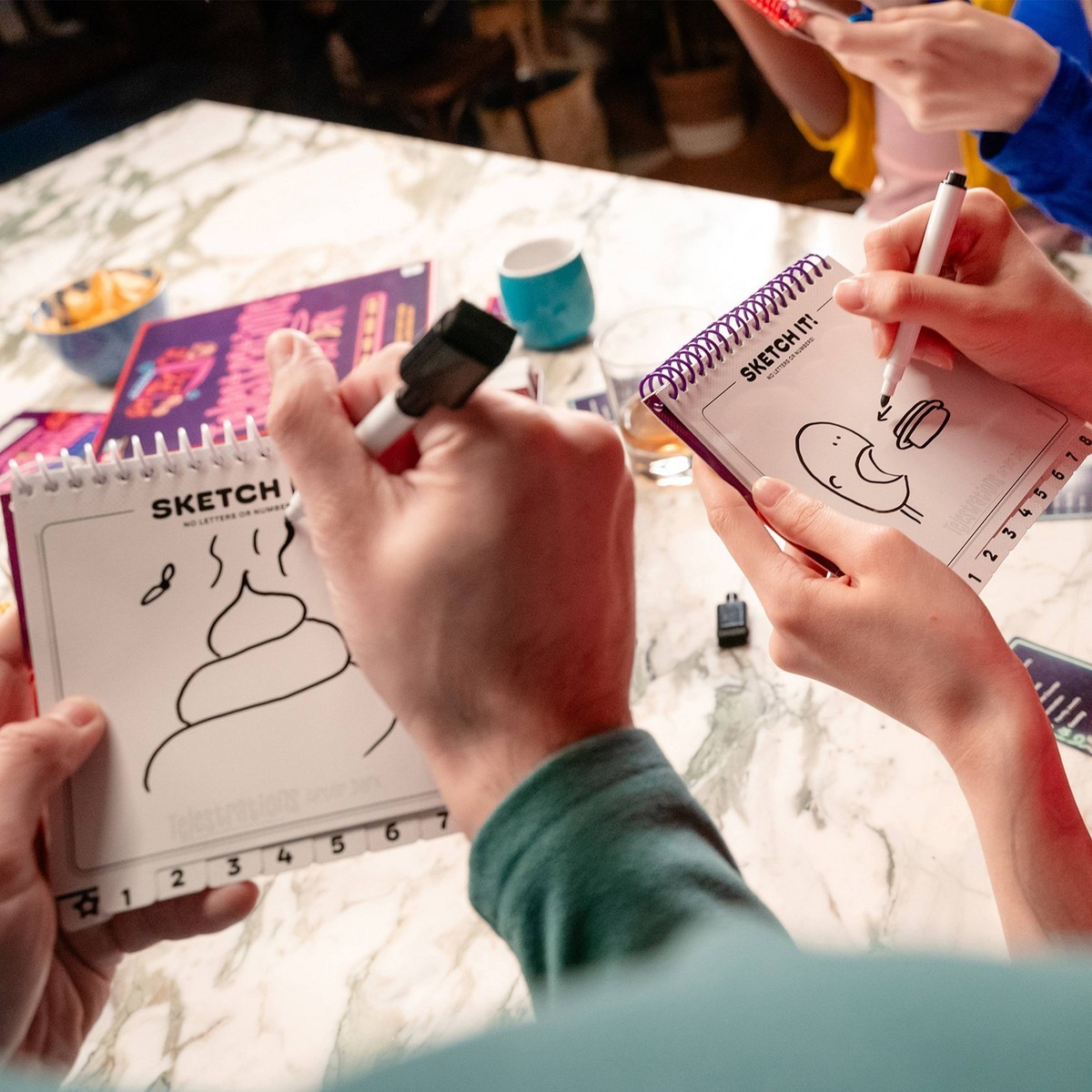 The Op Games Telestrations After Dark 6 Player Game: Party for 4-6 Participants