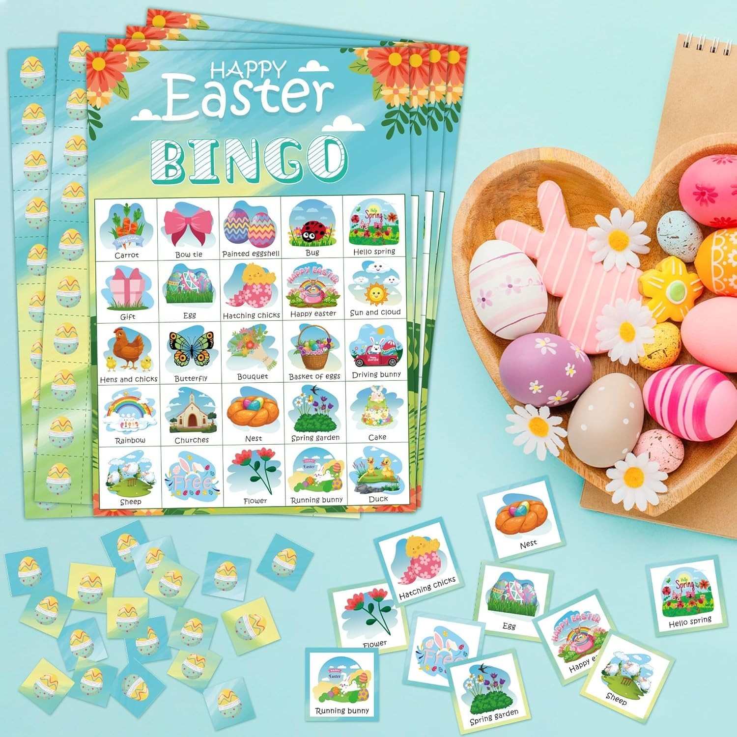 Easter Bingo Games for Kids | Easter Crafts Toys for Boys Girls Adults Teens,…
