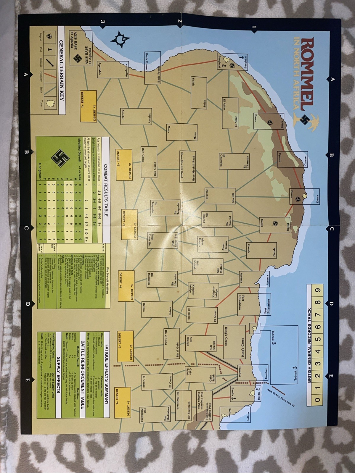 West End Games. 1986. Rommel In North Africa. Punched VGC.