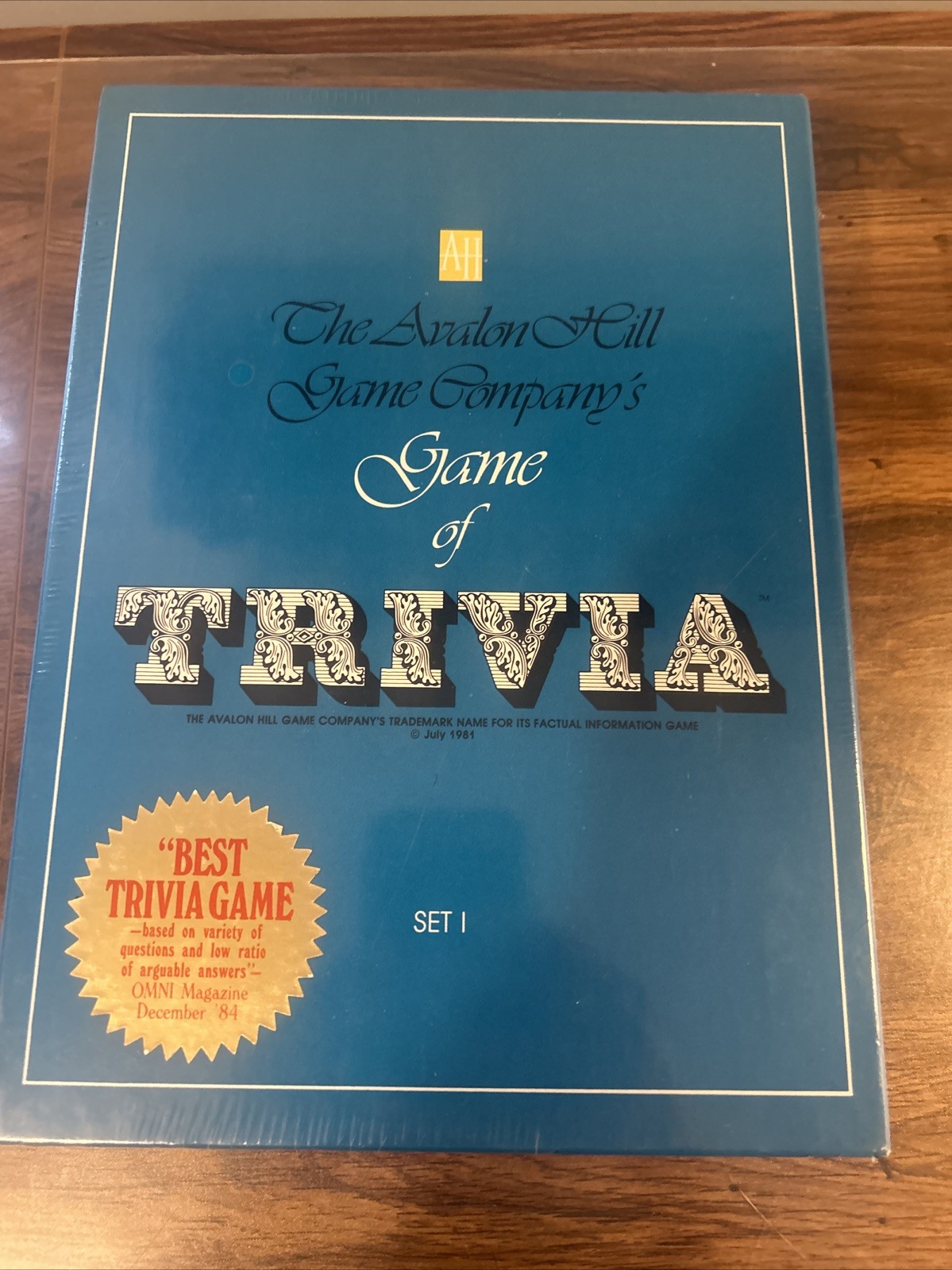 Company’s Game of Trivia Set One – The Avalon Hill Game New Box Vintage 1981 New